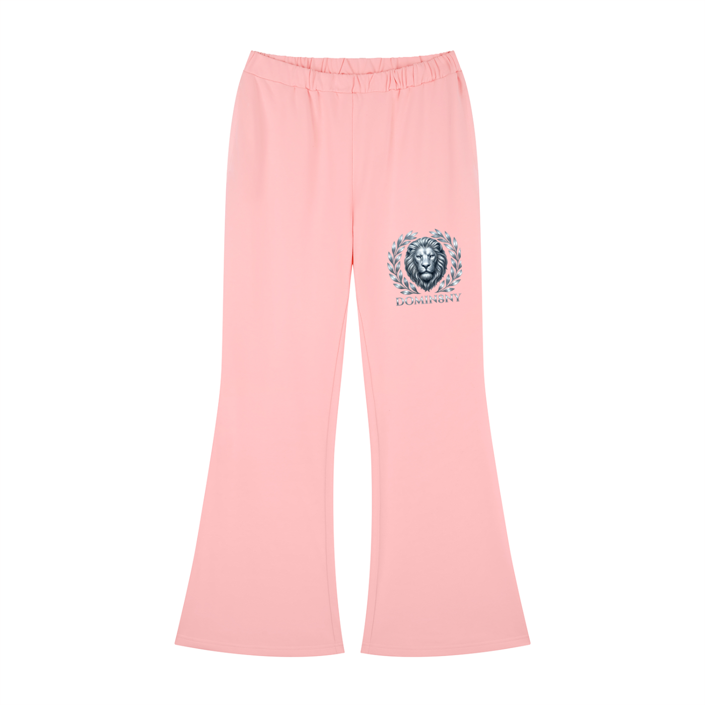Women's Lion Design Slim-Fit Flared Sweatpants