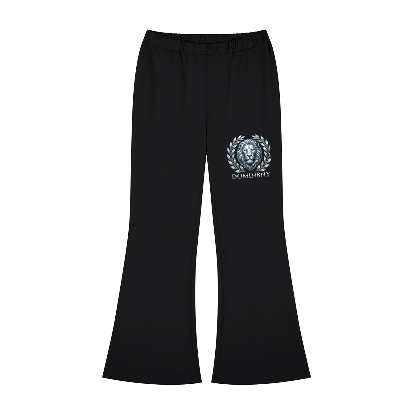 Women's Lion Design Slim-Fit Flared Sweatpants