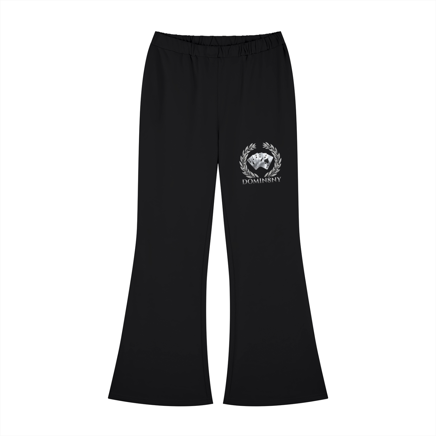 Women's Royal Flush Design Slim-Fit Flared Sweatpants