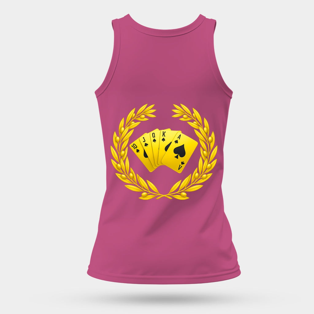 Gold Royal Flush Women's Sports Tank Top