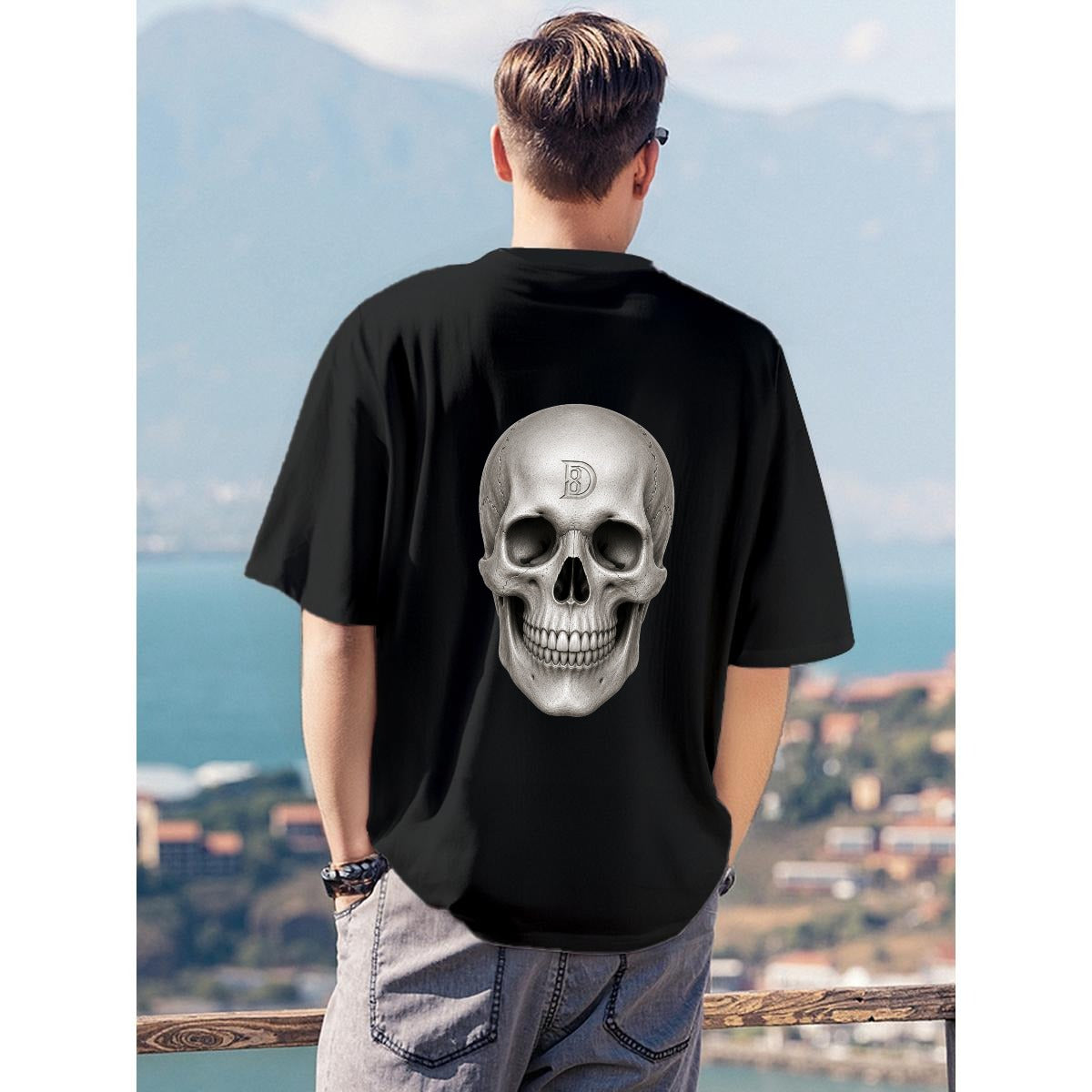 Men's T-Shirt Printed in USA|180GSM Front & Back DTF