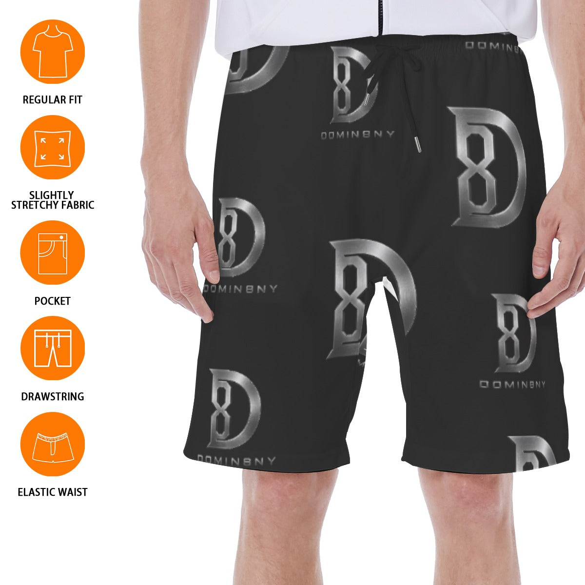 All-Over Print Men‘s Beach Shorts With Lining