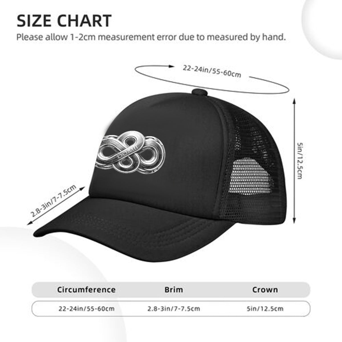 Adult Solid-Color Mesh Baseball Cap Printed in USA