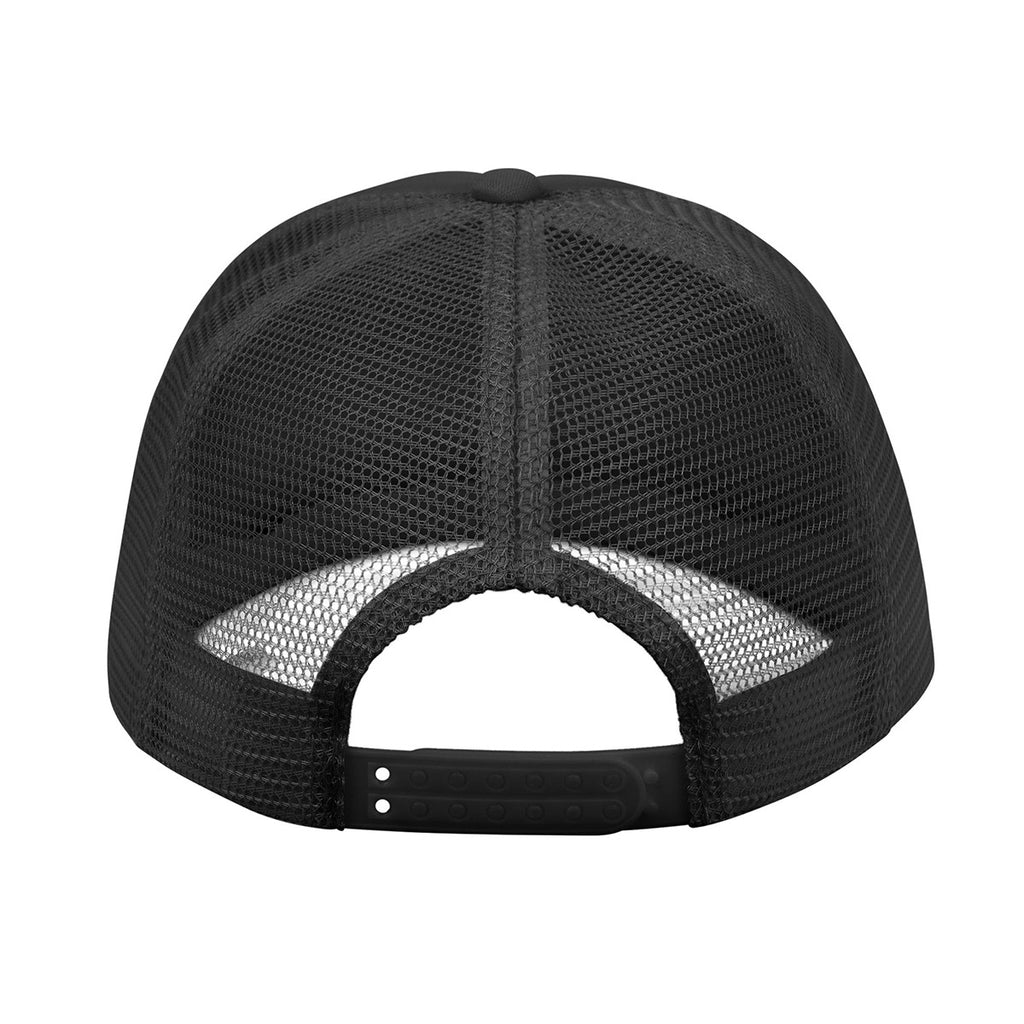 Adult Solid-Color Mesh Baseball Cap Printed in USA
