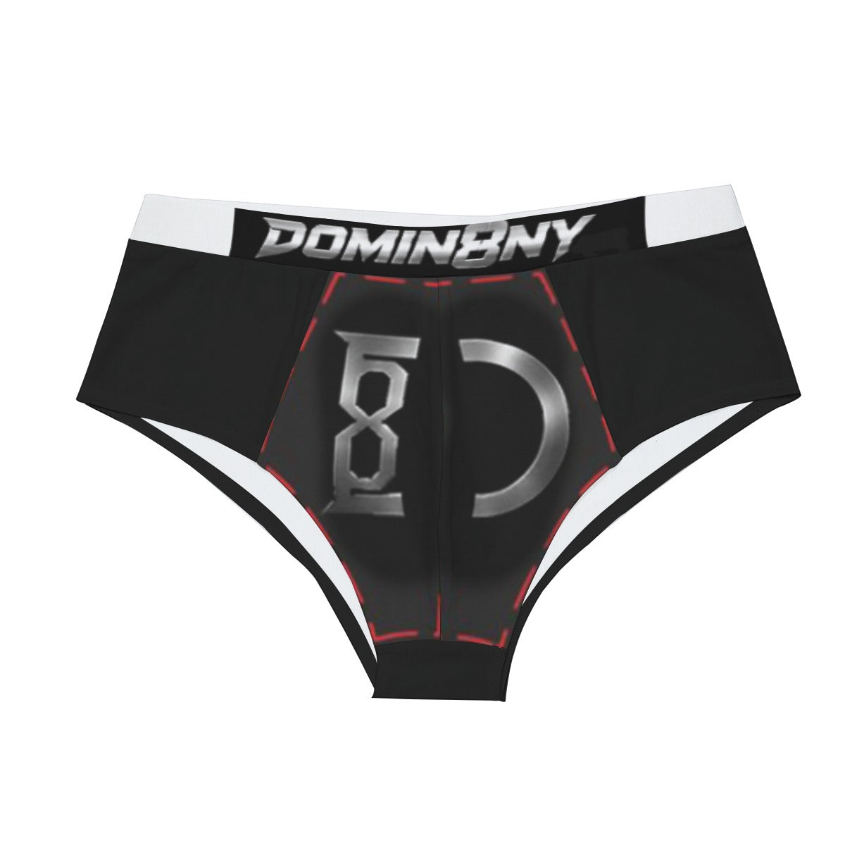 Model wearing the DOMIN8NY low-rise briefs, video preview