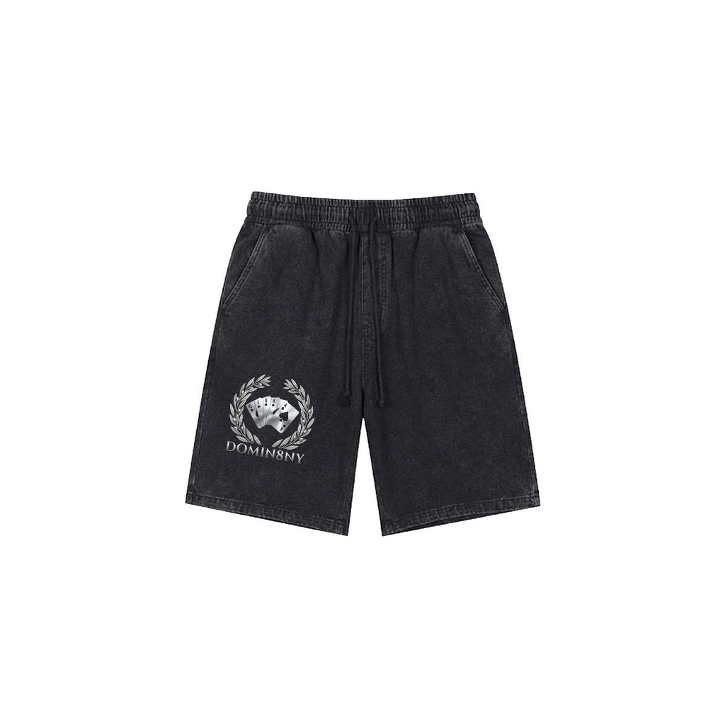 ROYAL Men’s Vintage Wash Drawstring Shorts|350GSM DTF