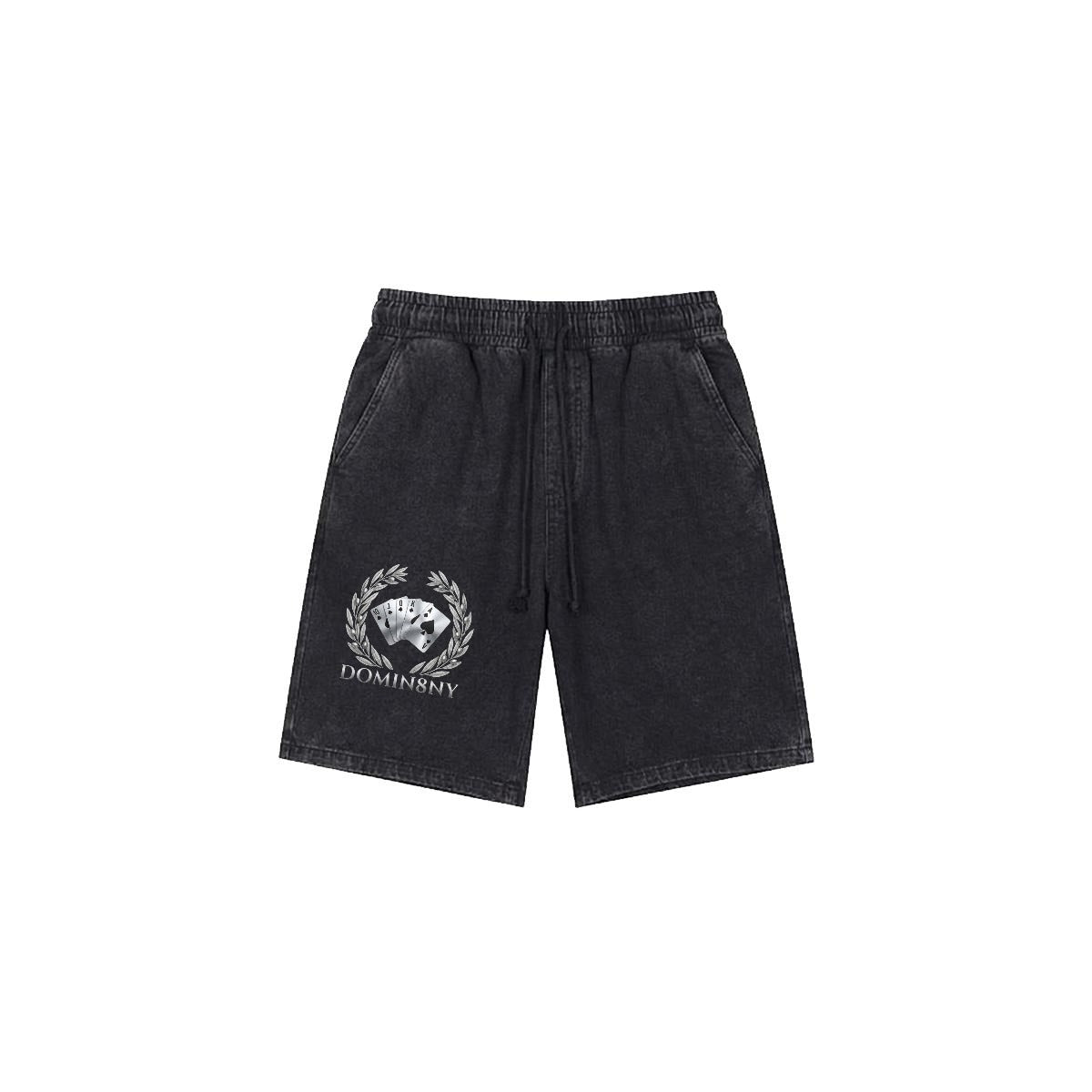 ROYAL Men’s Vintage Wash Drawstring Shorts|350GSM DTF