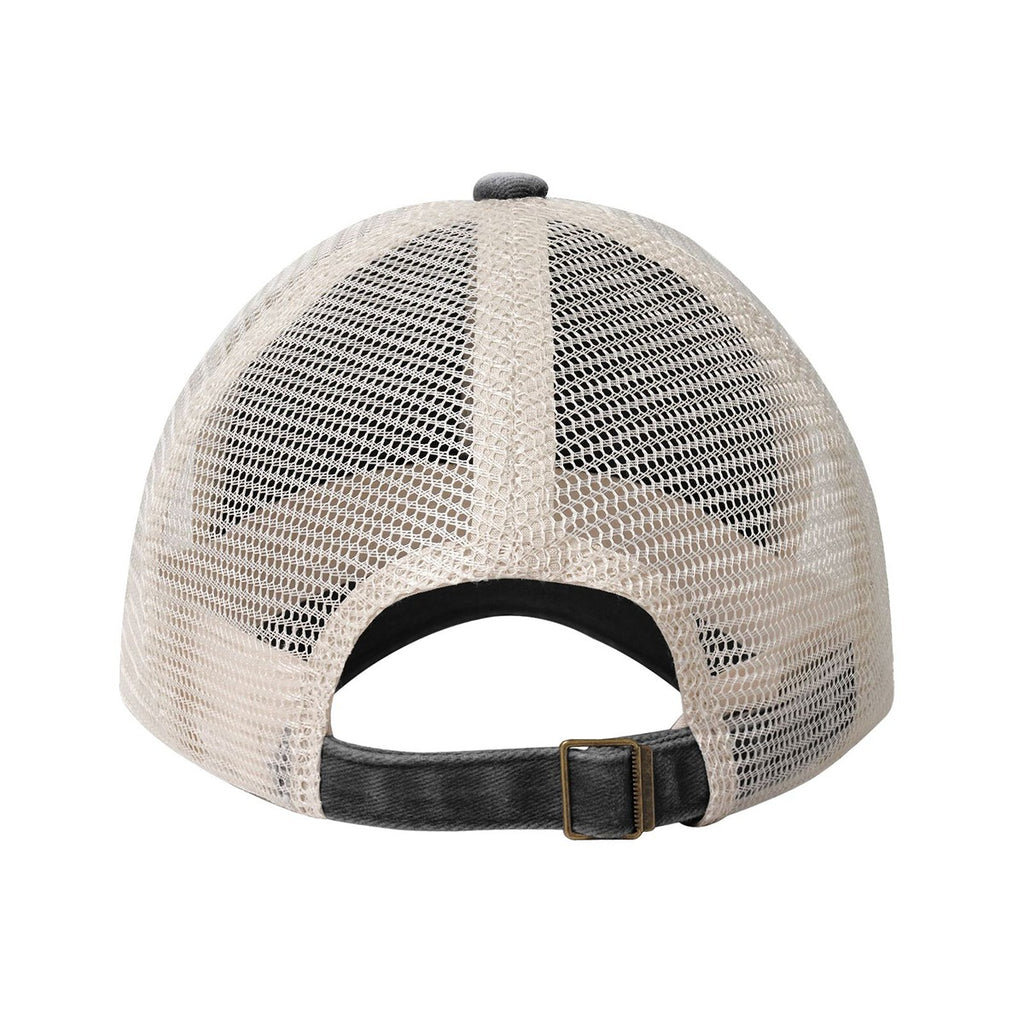 Vintage Washed Denim Mesh Cap