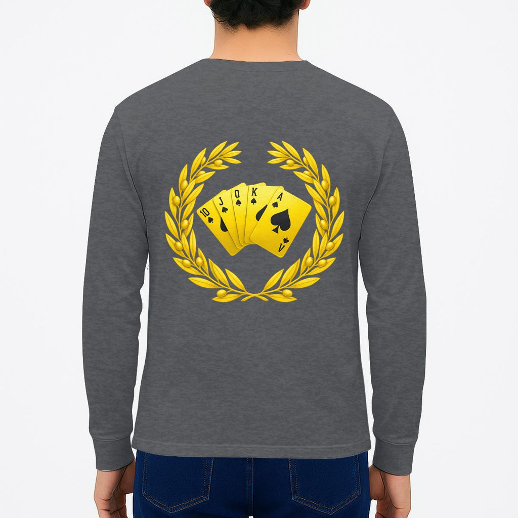 Gold Royal Flush Unisex Long Sleeve T-Shirt