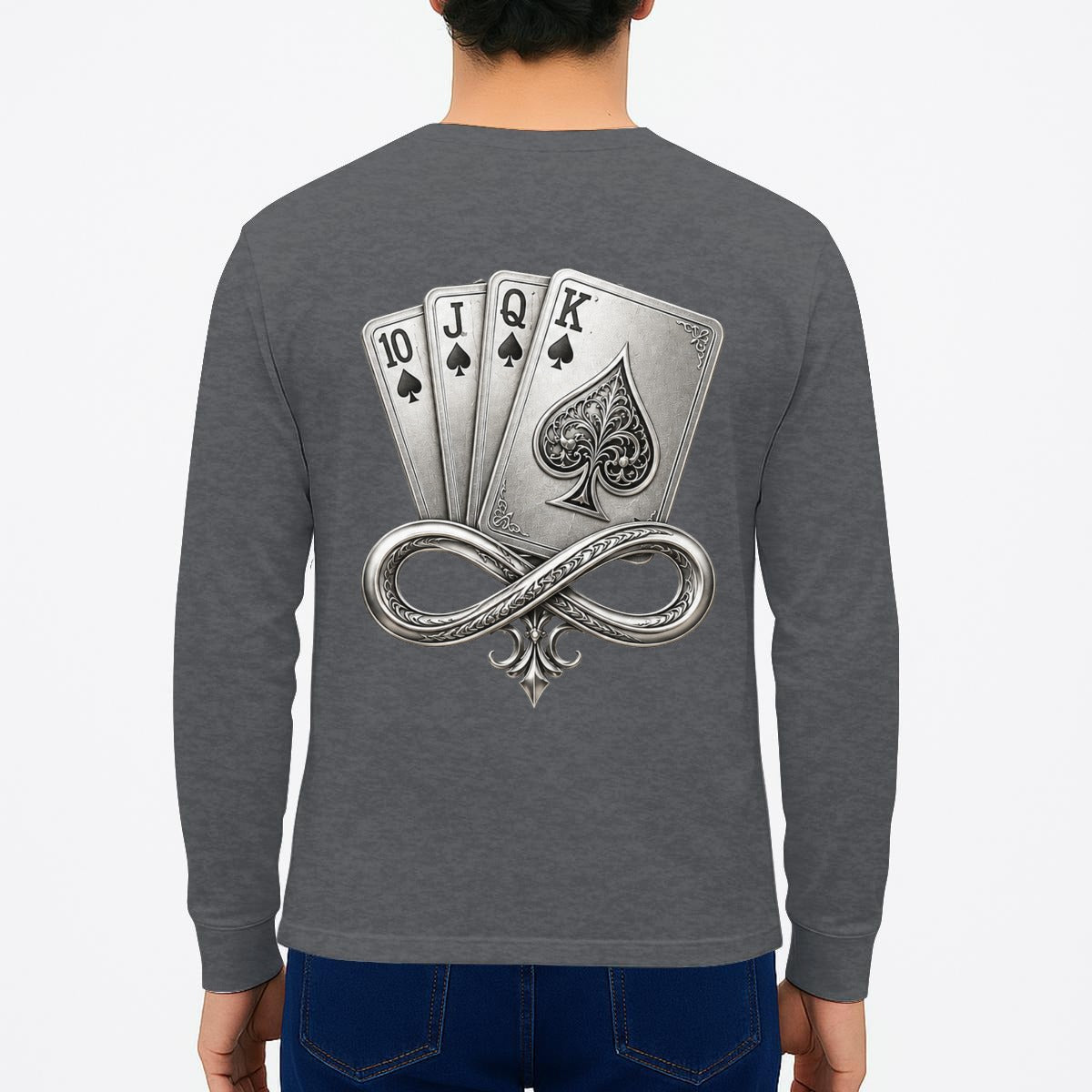Royal Flush Unisex Long Sleeve T