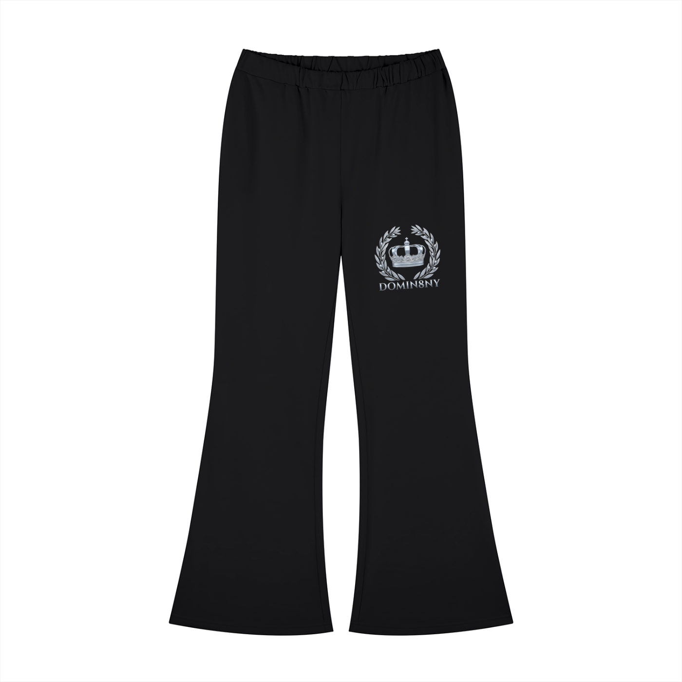 Woman's Crown Design Slim-Fit Flared Sweatpants
