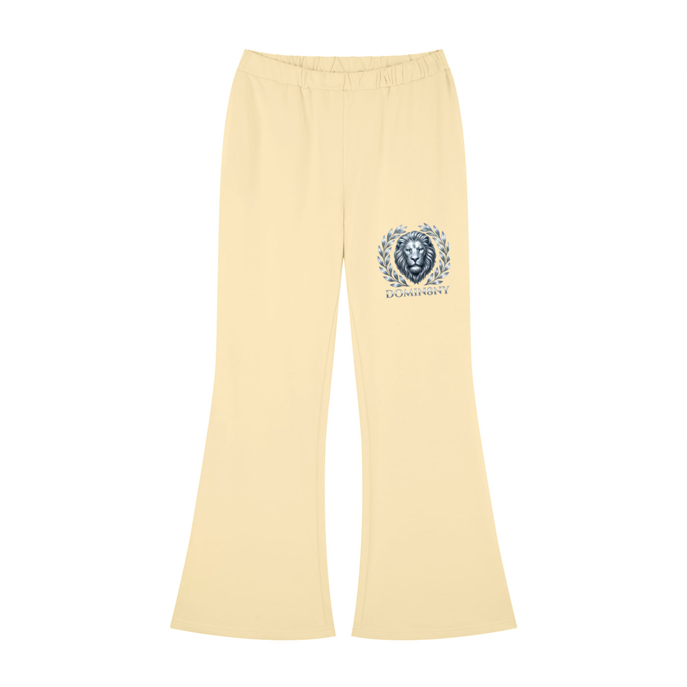 Women's Lion Design Slim-Fit Flared Sweatpants