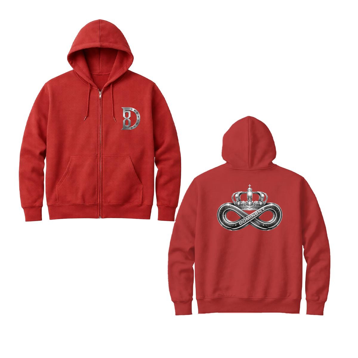 Crown Zip Up Hoodie
