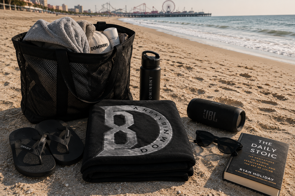 DOMIN8NY Premium Quick-Dry Beach Towel