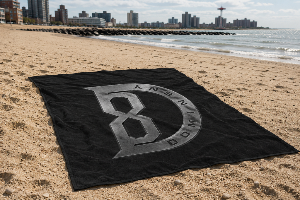 DOMIN8NY Premium Quick-Dry Beach Towel