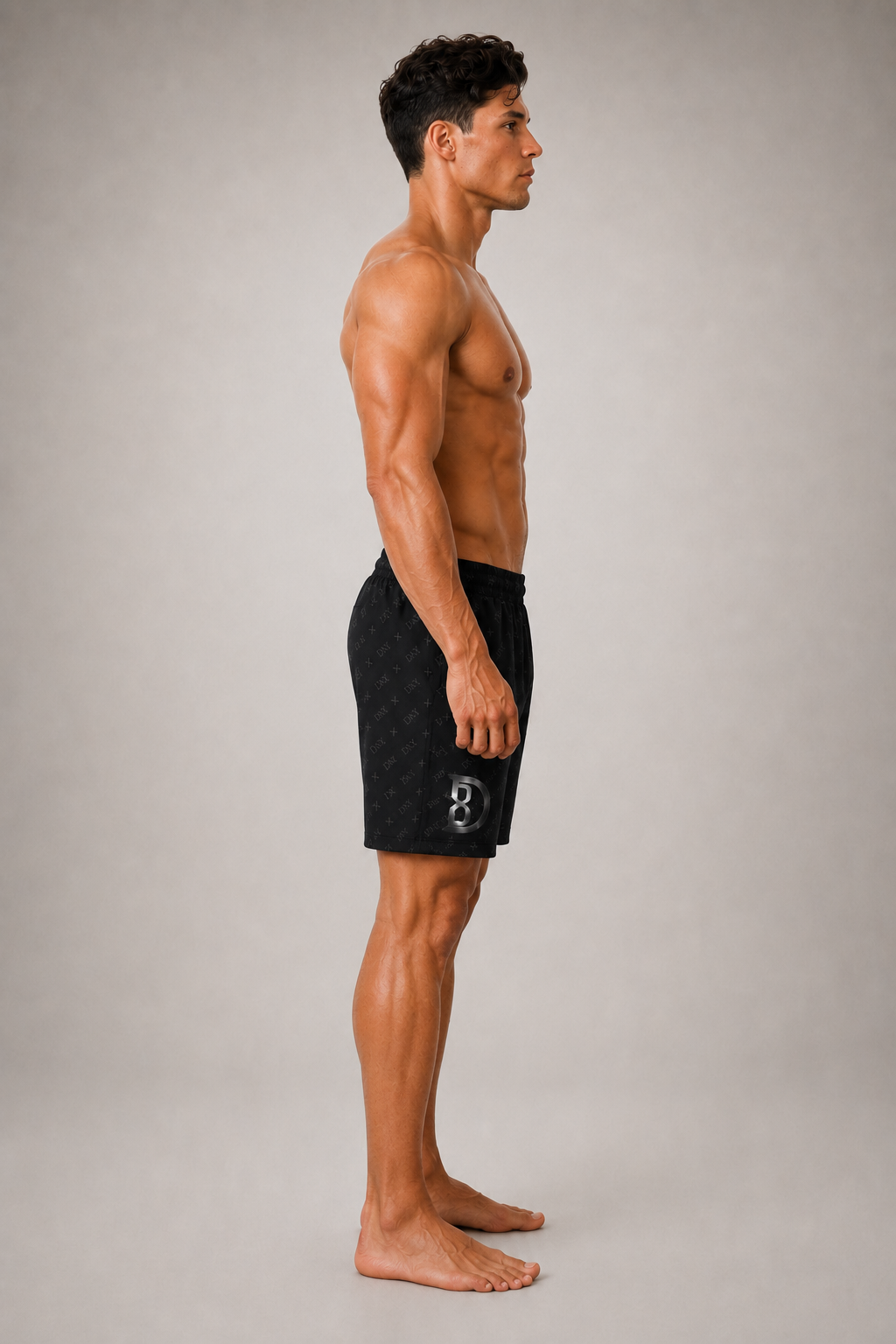 DOMIN8NY Men's Lined Beach Shorts