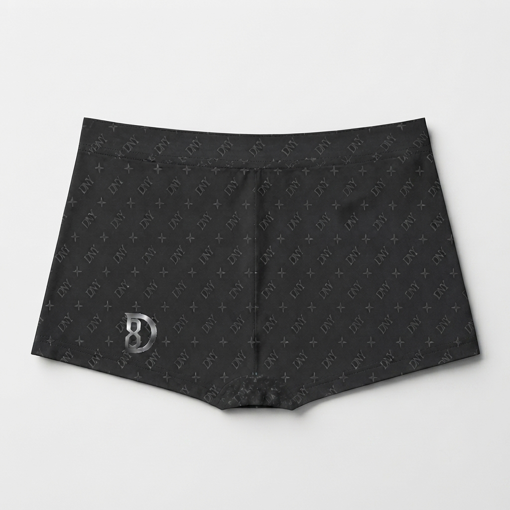 Model wearing the DOMIN8NY jersey boxer briefs, video preview