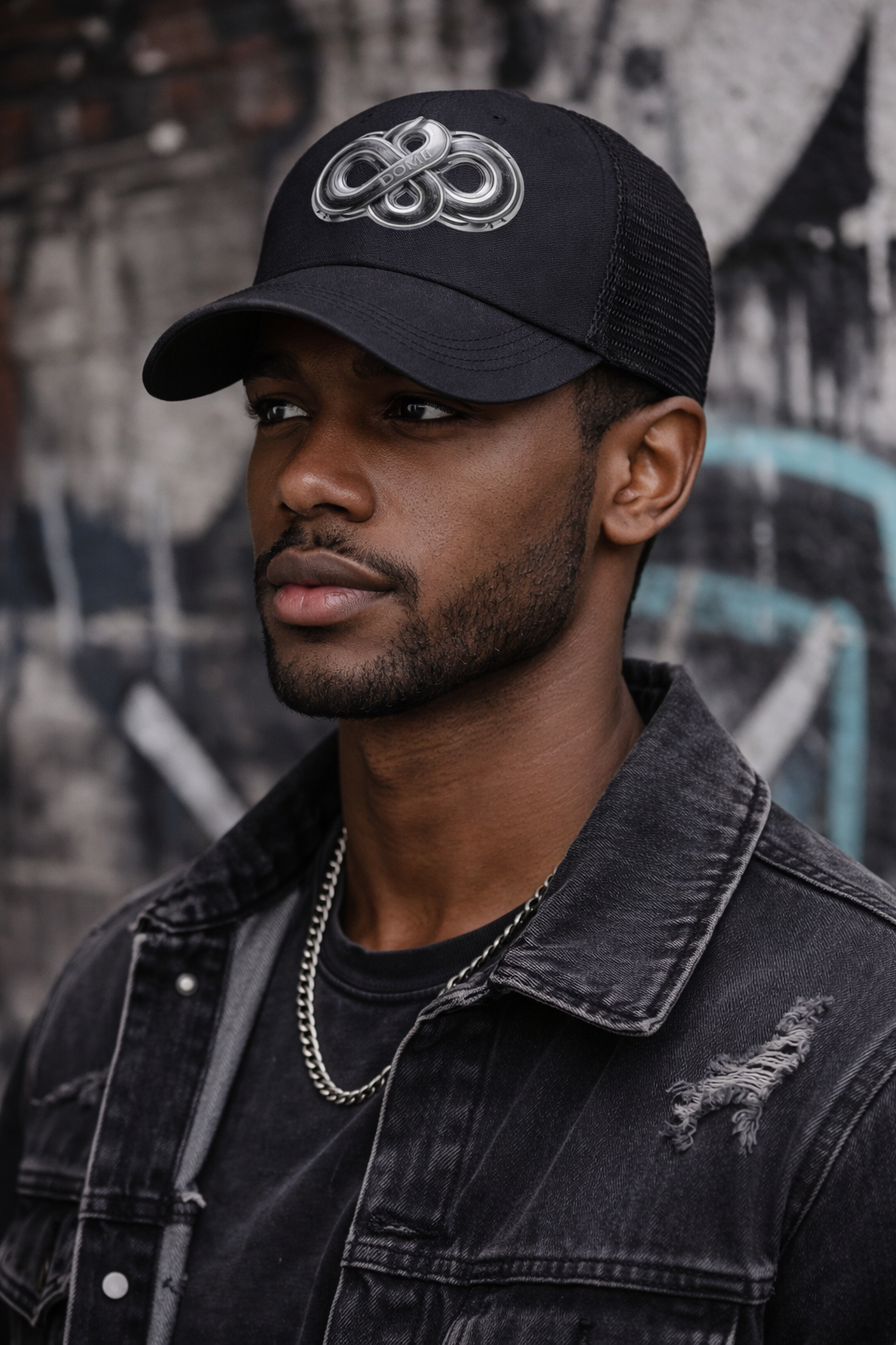 Adult Solid-Color Mesh Baseball Cap Printed in USA