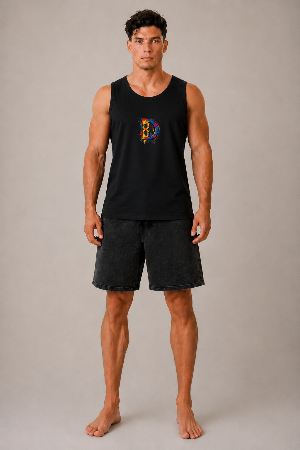 DOMIN8NY Graffiti Skull Tank Top — product image 8
