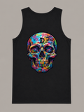 DOMIN8NY Graffiti Skull Tank Top — product image 2