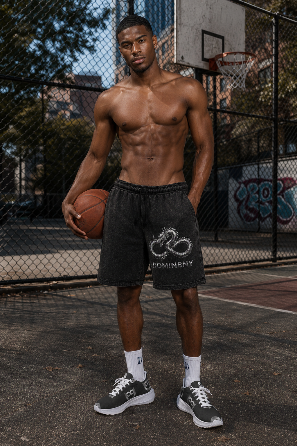 Men’s Casual Shorts Dragon