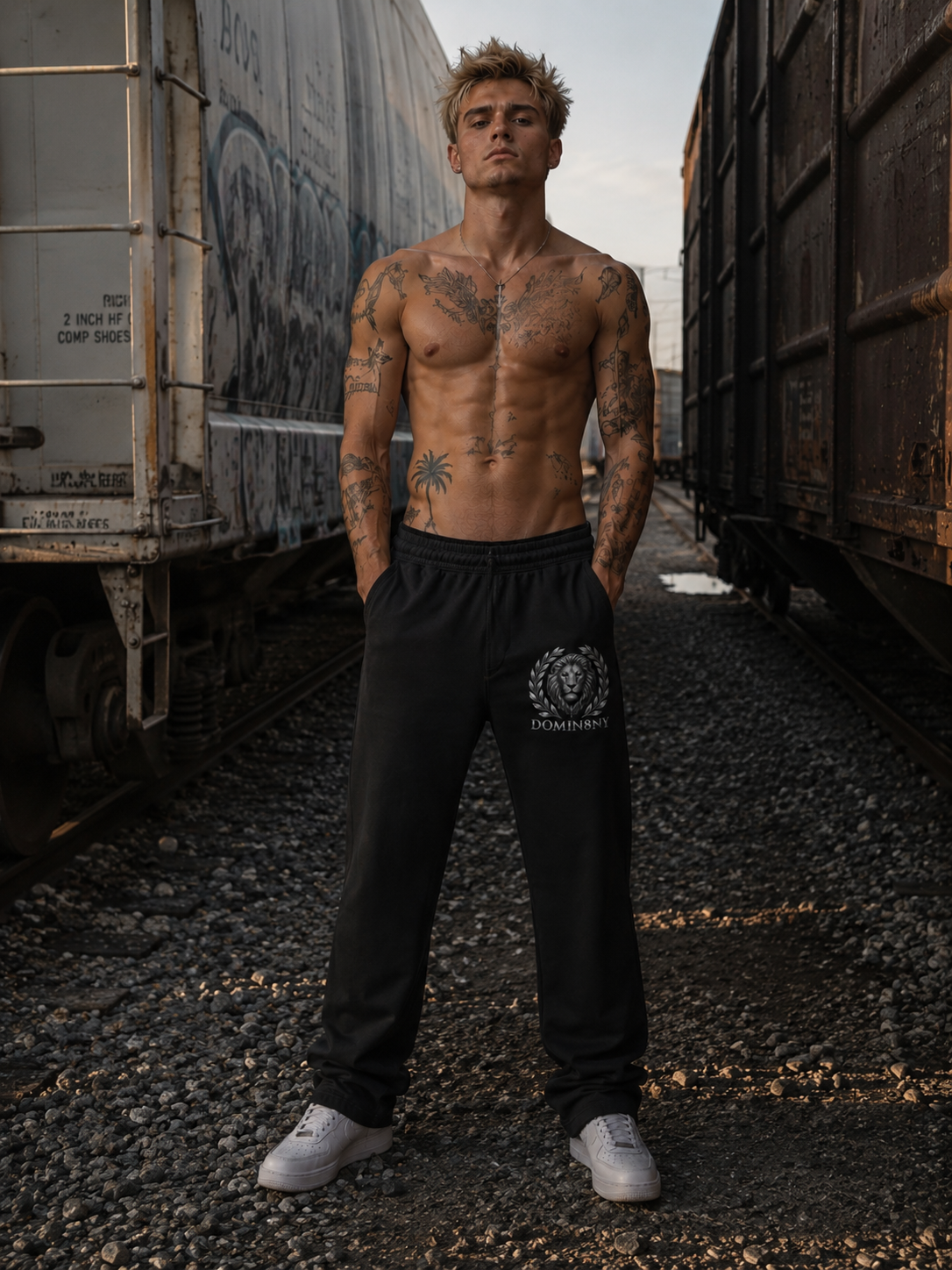 Lion Straight-Leg Sweatpants
