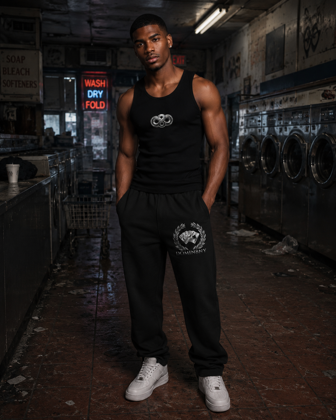 Royal Flush Straight-Leg Sweatpants