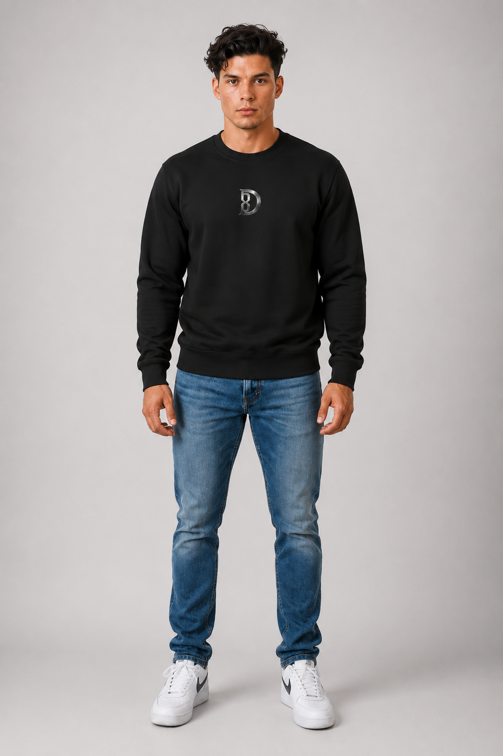 DOMIN8NY Crown graphic sweatshirt, lifestyle view