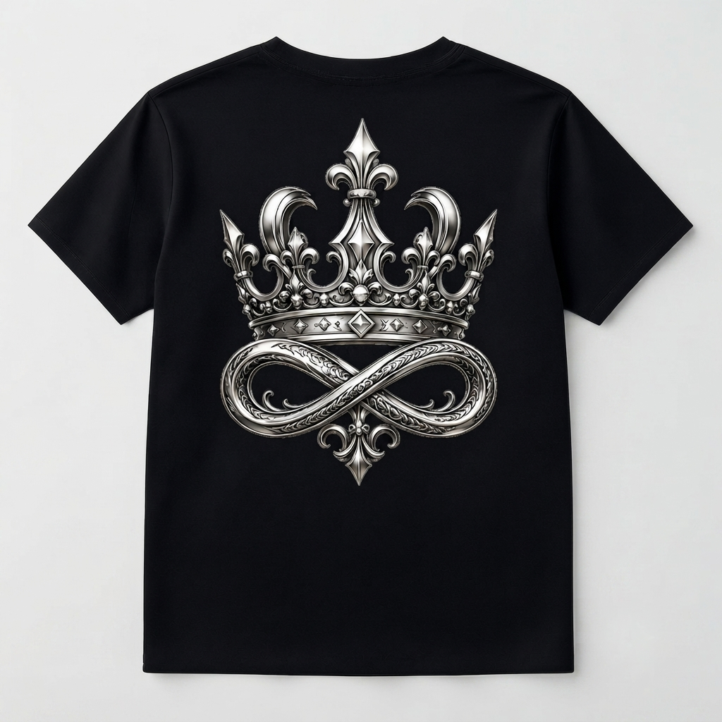 DOMIN8NY Crown graphic T-shirt, front product view