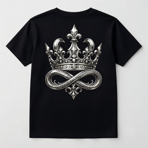 DOMIN8NY Crown graphic T-shirt, front product view