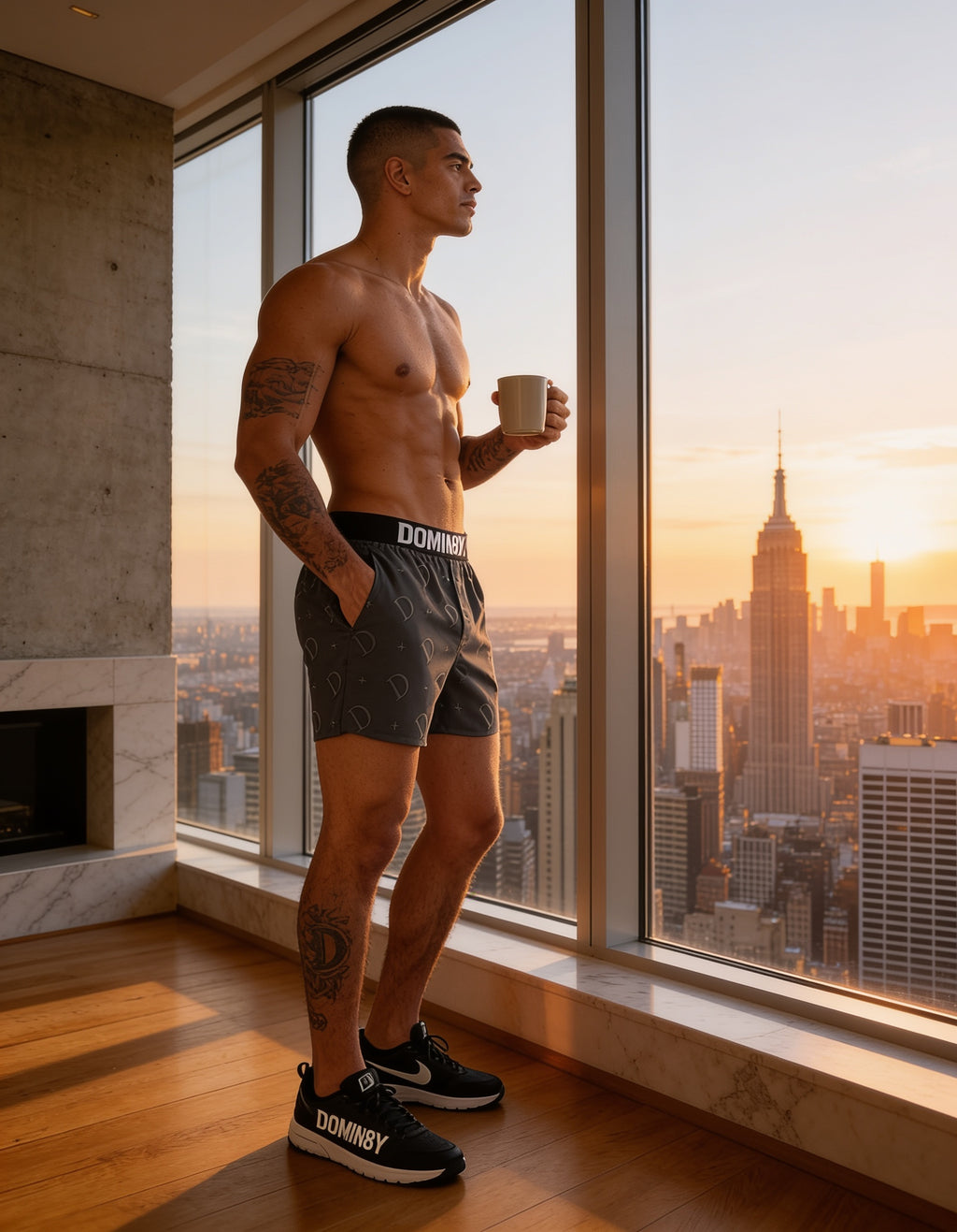 DOMIN8NY Men's Cotton Boxer Briefs