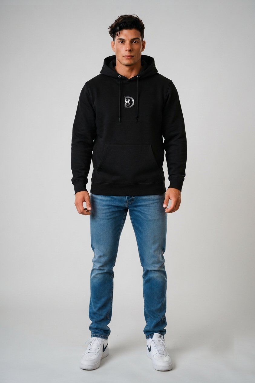DOMIN8NY Dragon fleece hoodie, graphic detail view