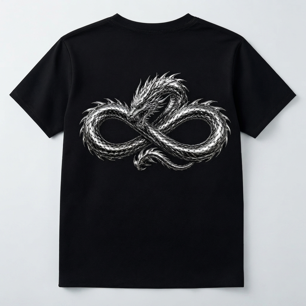 DOMIN8NY Dragon graphic T-shirt, front product view