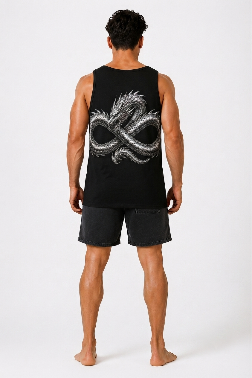 DOMIN8NY Dragon Graphic Tank Top