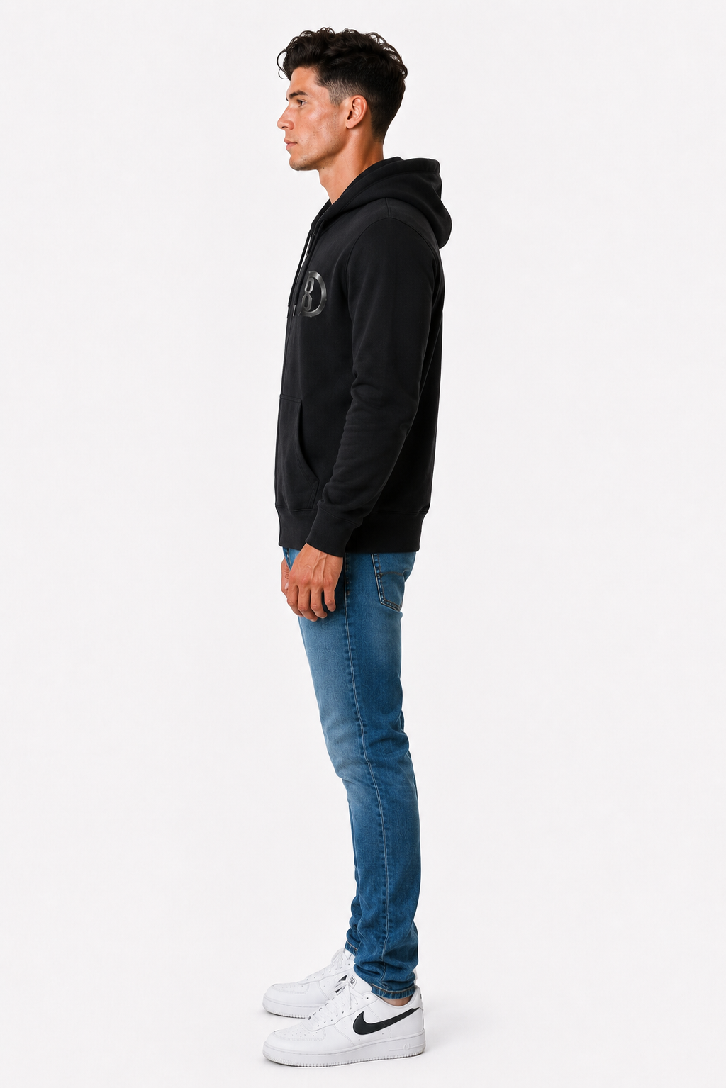DOMIN8NY Dragon Graphic Zip-Up Hoodie