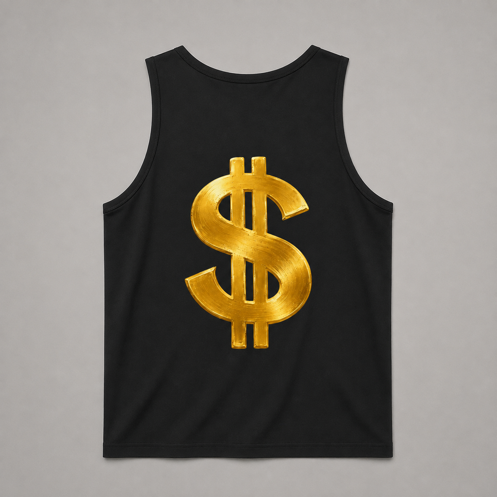 DOMIN8NY Graffiti Dollar Sign Tank Top — product image 2