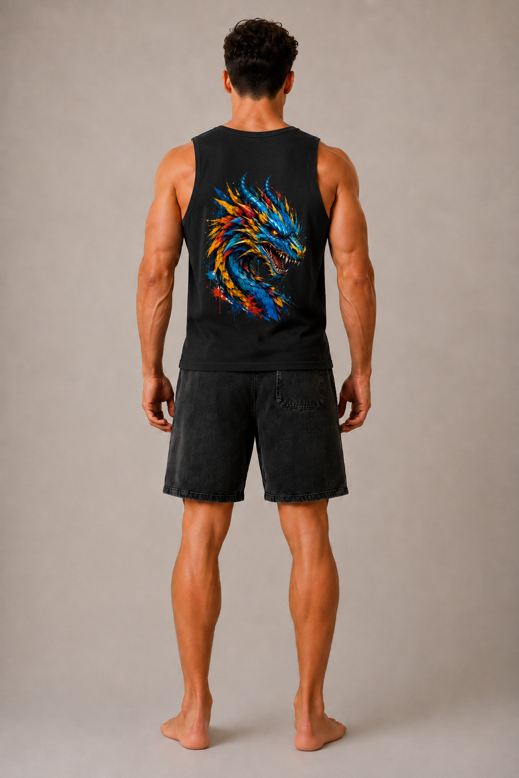 DOMIN8NY Graffiti Dragon Tank Top — product image 7