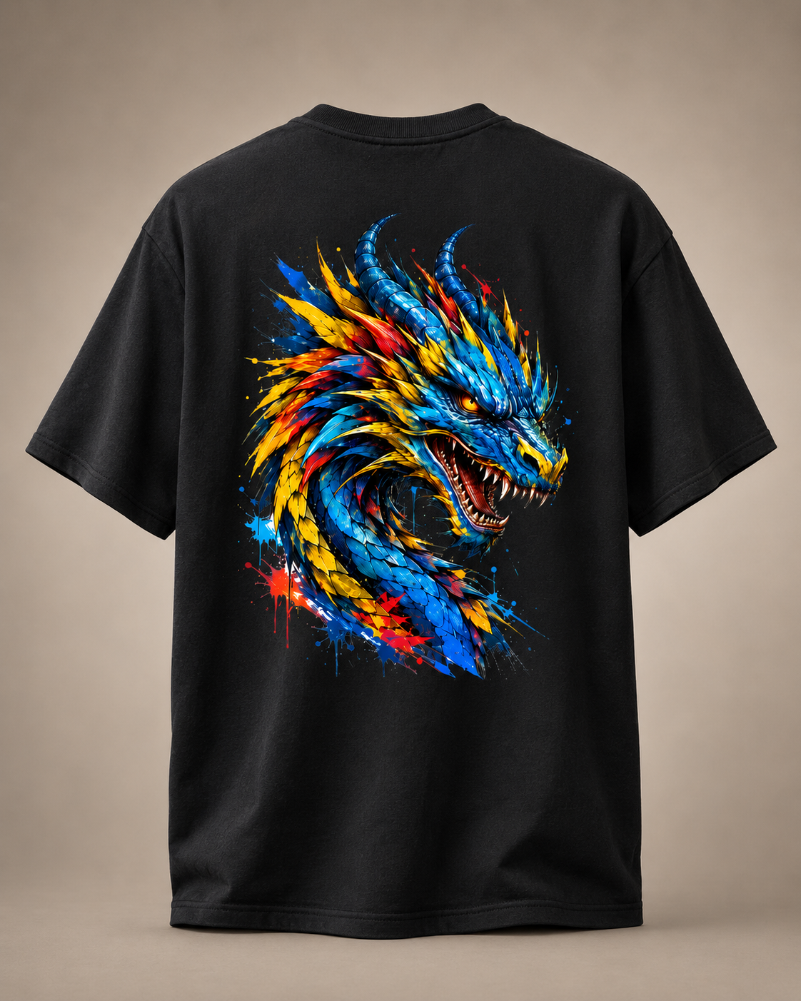 DOMIN8NY Graffiti Dragon Graphic T-Shirt