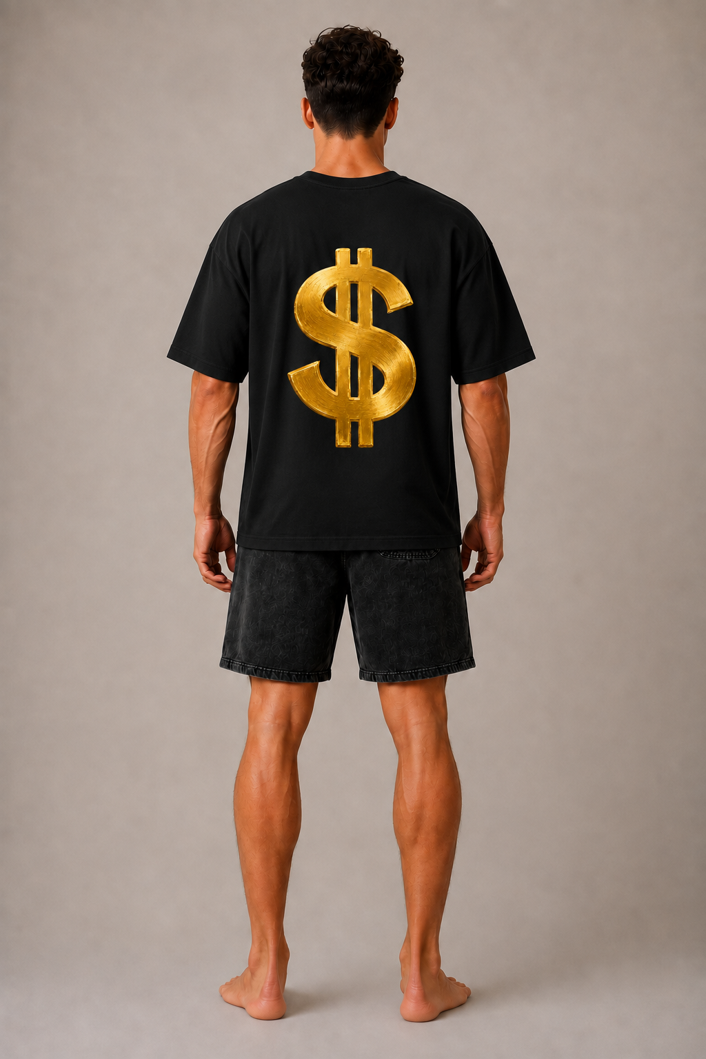DOMIN8NY Graffiti Dollar Sign Graphic T-Shirt