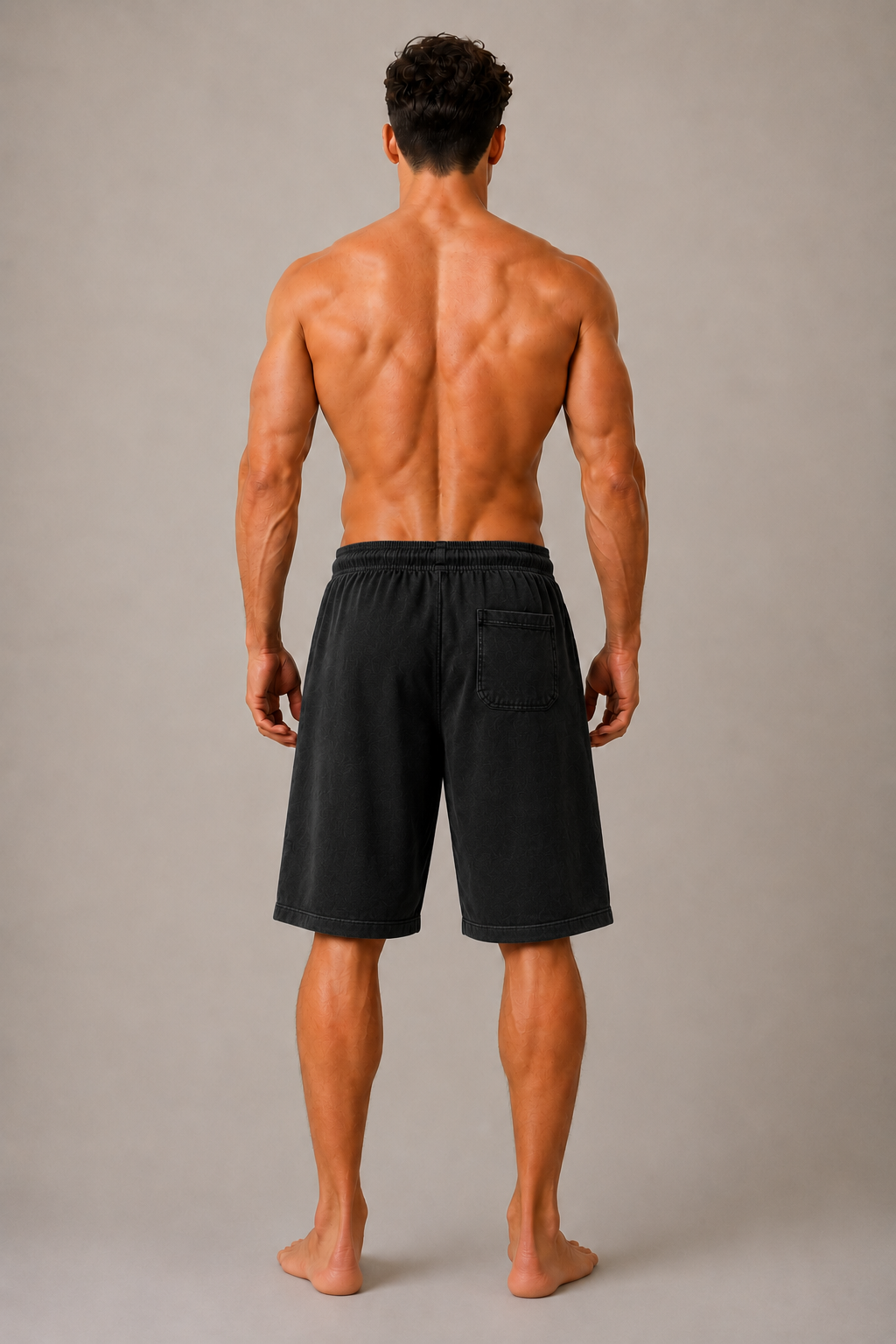 DOMIN8NY Graffiti Lion Over-the-Knee Shorts — product image 10