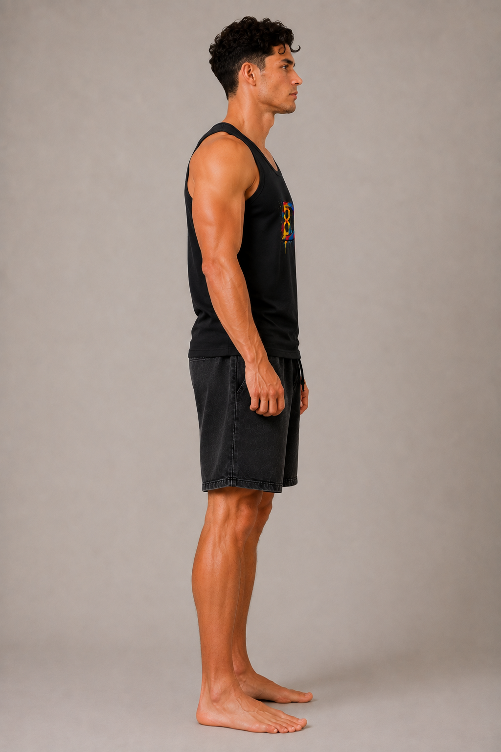 DOMIN8NY Graffiti Lion Tank Top