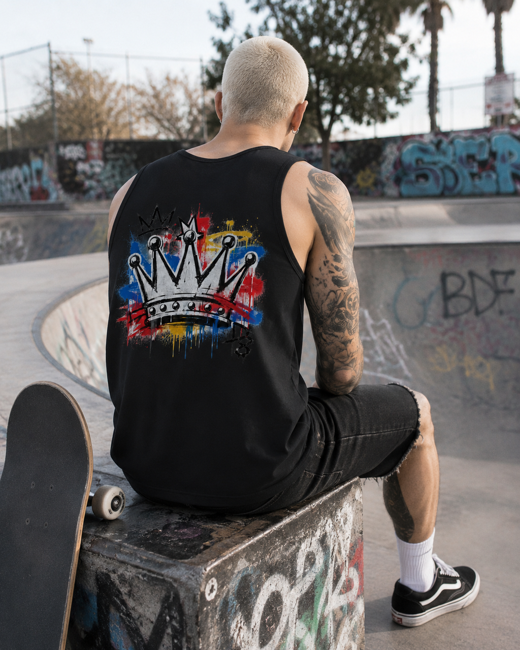 DOMIN8NY Graffiti Crown Tank Top — product image 8