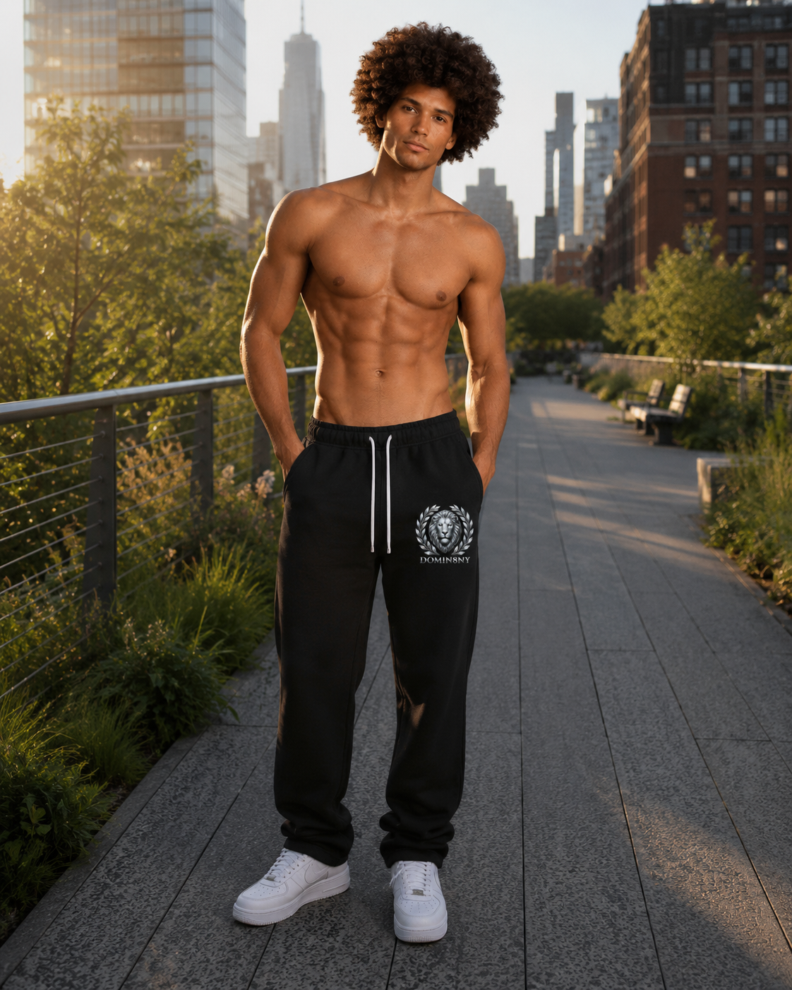 Lion Unisex Straight Leg Pants