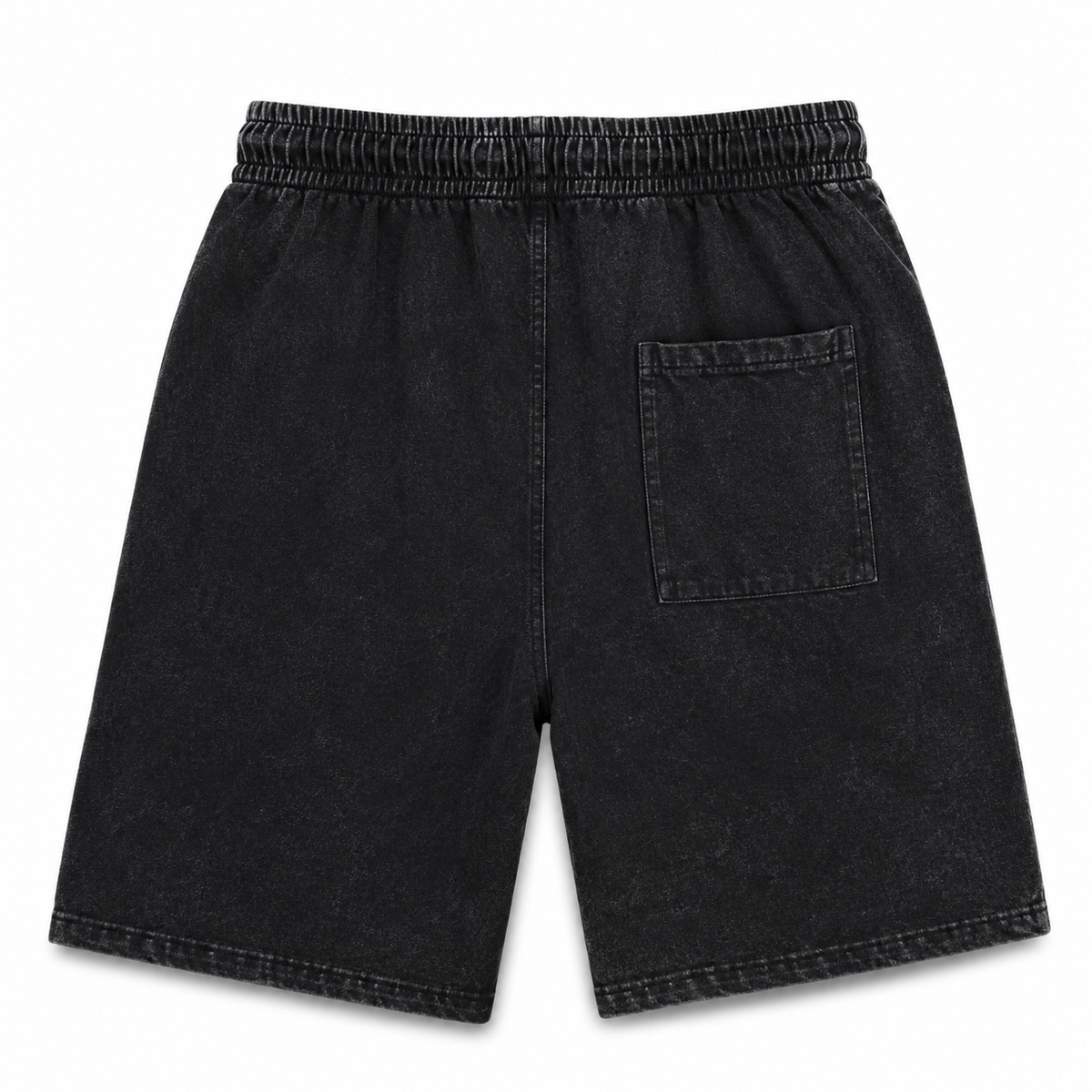 DOMIN8NY Lion vintage-wash shorts, graphic detail view