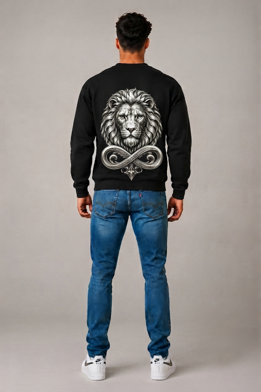 DOMIN8NY Lion Graphic Sweatshirt