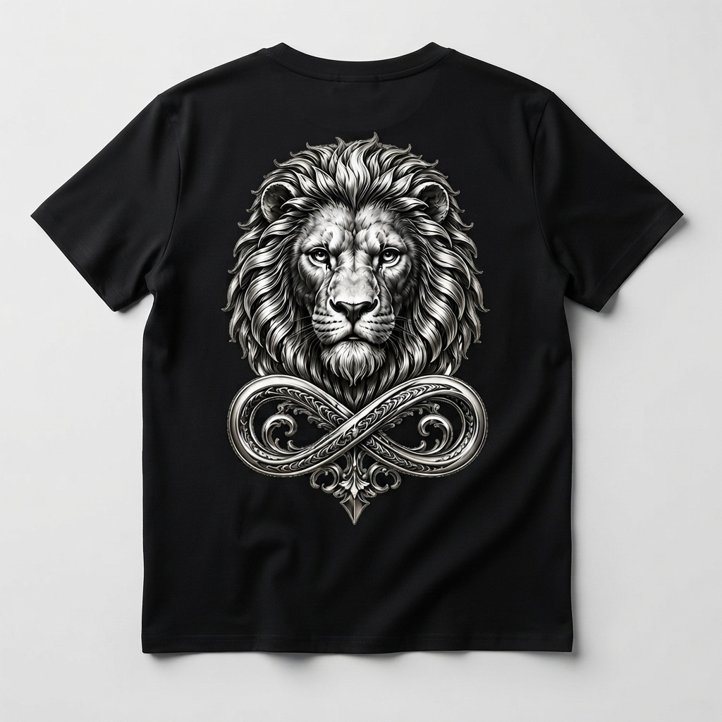 DOMIN8NY Lion graphic T-shirt, front product view