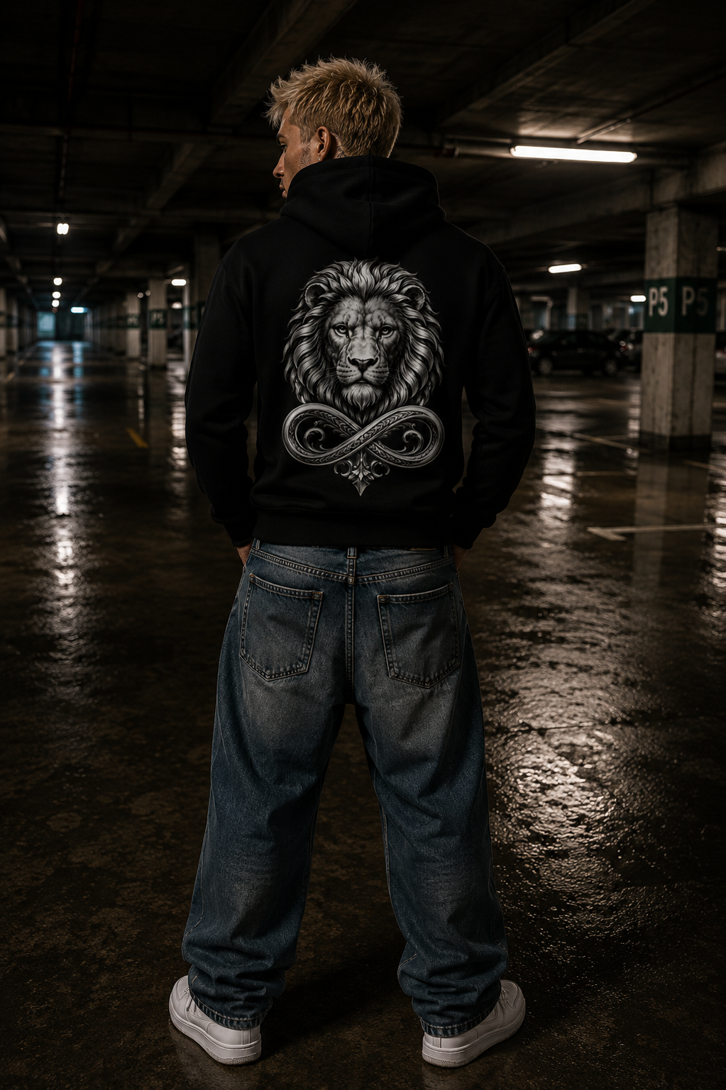 Lion Unisex Zip Up Hoodie