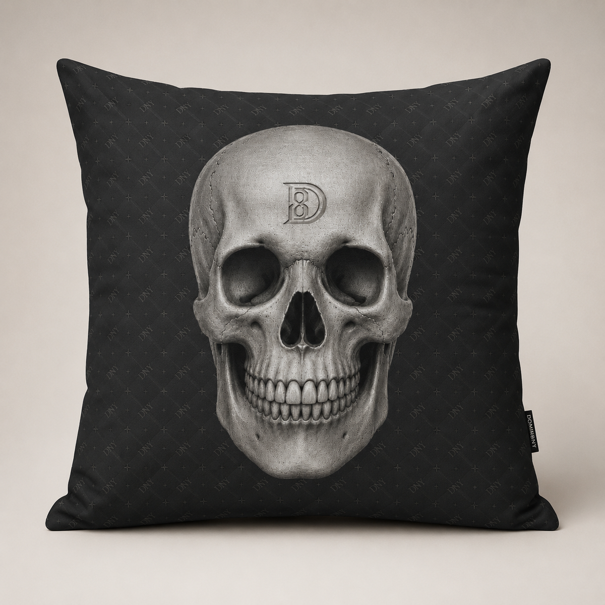 DOMIN8NY Skull decorative pillow, alternate product view