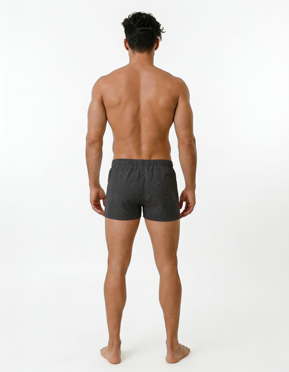 DOMIN8NY men's cotton boxer briefs, lifestyle view