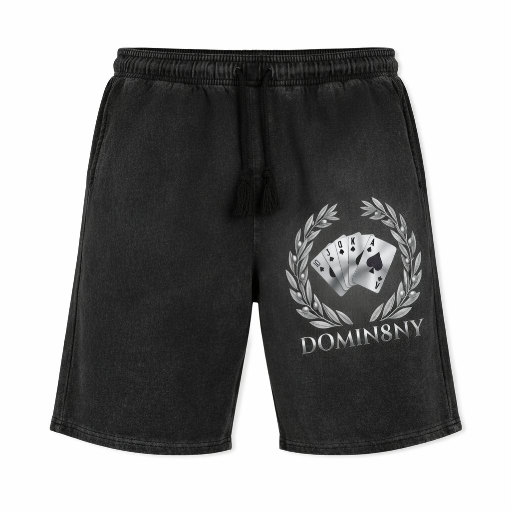Domin8NY black streetwear t shirt and shorts bundle outfit